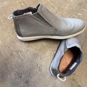 Women’s Grey Casual Slip-On Ankle Sneakers